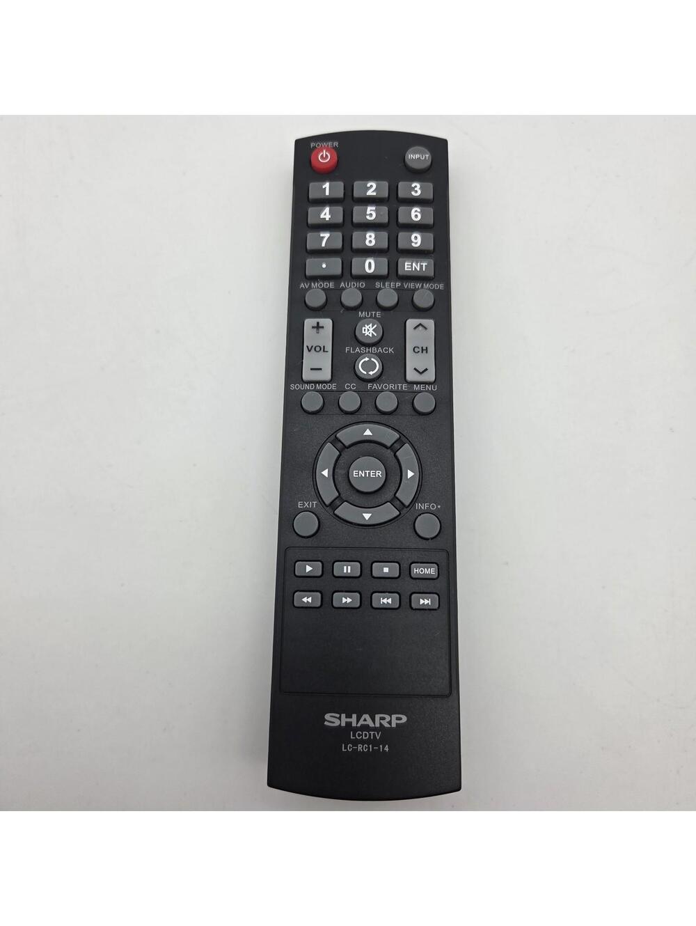 Genuine Sharp LC-RC1-14 LED TV Remote Control LC-50LB261U LC-42LB261U OEM Tested